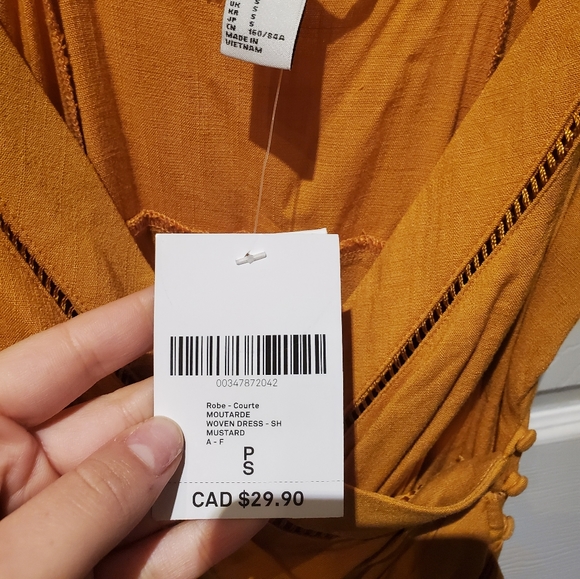 Yellow Mini Dress - Picture 2 of 4